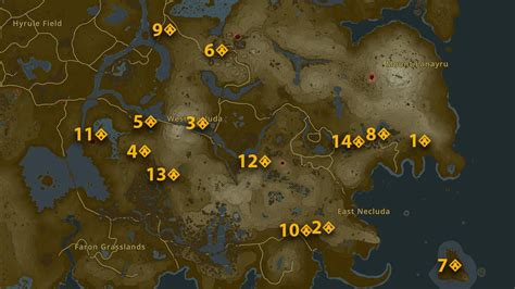 tears of the kingdom shrine locations|east necluda shrines totk.